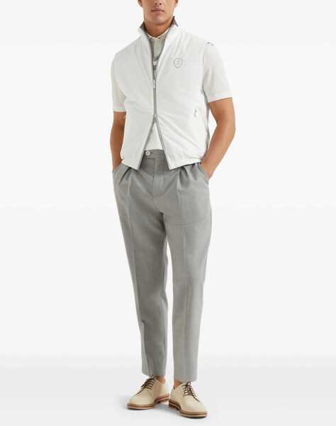 Veste casual Brunello Cucinelli Waterproof reversible Vest OFF WHITEGRIGIO Barbati (BM 18099838) 2