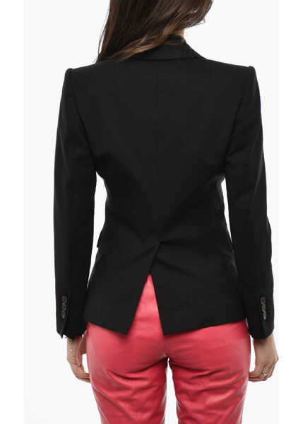Sacouri DSQUARED2 Solid Color 1 Button Blazer Black Femei (BM 18099862) 2