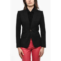Sacouri Solid Color 1 Button Blazer Femei