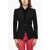 DSQUARED2 Solid Color 1 Button Blazer Black