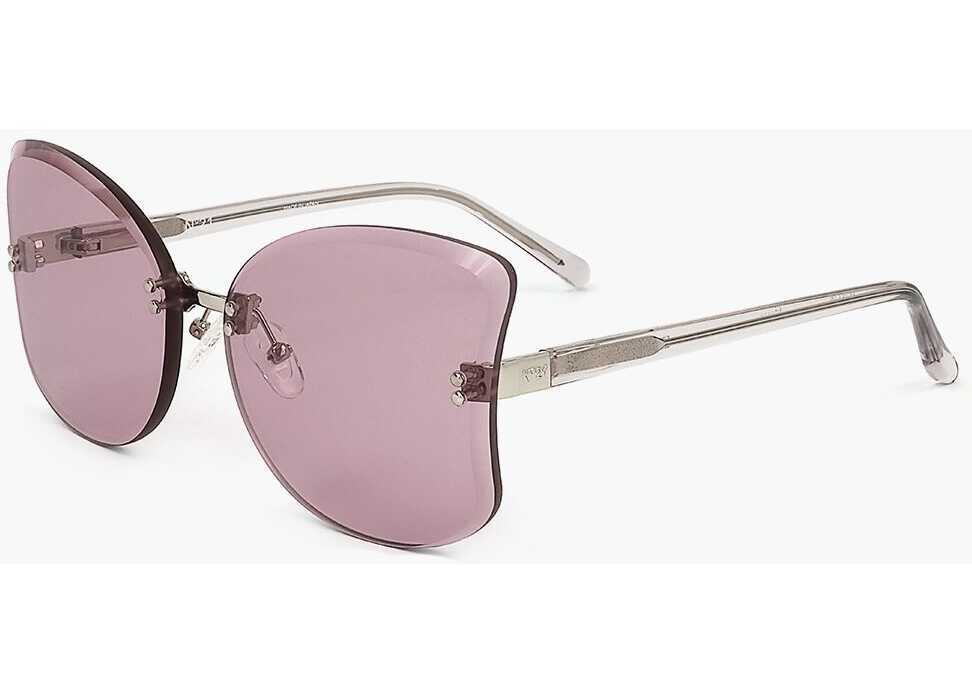 Ochelari de soare LINDA FARROW No 21 Butterfly Sunglasses With Full-Lens Design Pink Femei (BM 18099880) 2