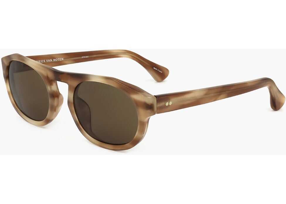 Ochelari de soare LINDA FARROW Dries Van Noten Pantos Sunglasses With Marble Effect Frame Brown Femei (BM 18099898) 2