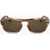 LINDA FARROW Dries Van Noten Pantos Sunglasses With Marble Effect Frame Brown