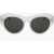LINDA FARROW Dries Van Noten Sunglasses With Matte Frame White