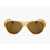 LINDA FARROW Dries Van Noten Aviator Sunglasses With See Through Frame Yellow