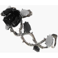 Cercei Metal Single Clip-On Gothic Flower Earring With Rose-Shaped Femei