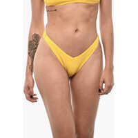 Bikini Solid Color Bikini Bottom With Back Logo Femei