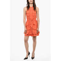 Rochii scurte Sleeveless Utility Silk Dress Femei