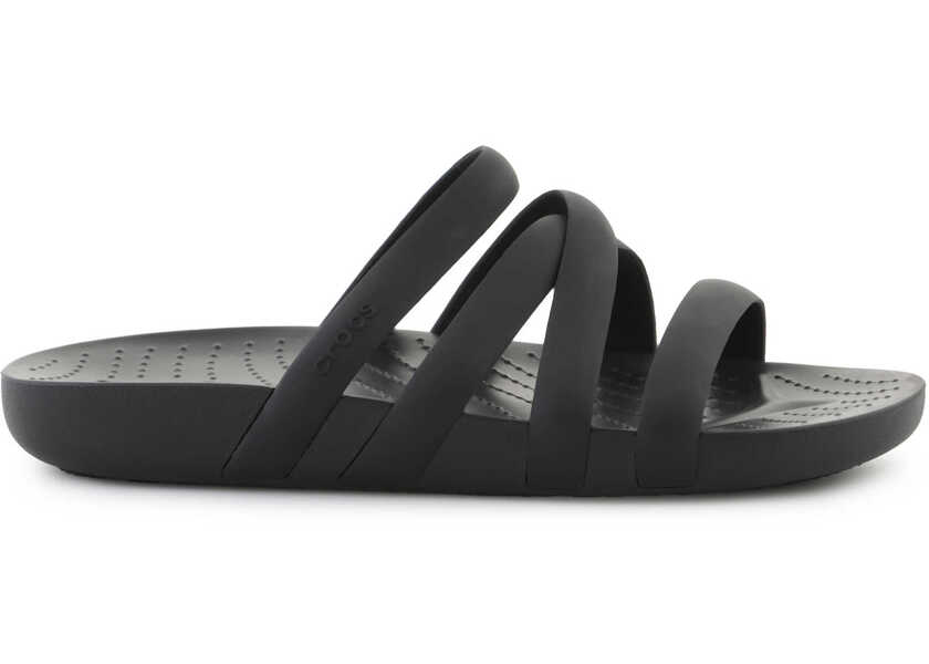 Slapi Crocs Splash Strappy Black Black Femei (BM 18100078) 6