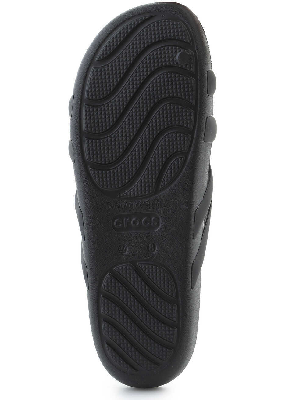 Slapi Crocs Splash Strappy Black Black Femei (BM 18100078) 7