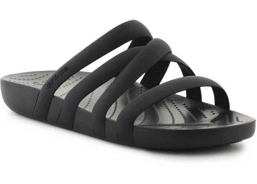 Slapi Crocs Splash Strappy Black Black Femei (BM 18100078) 1