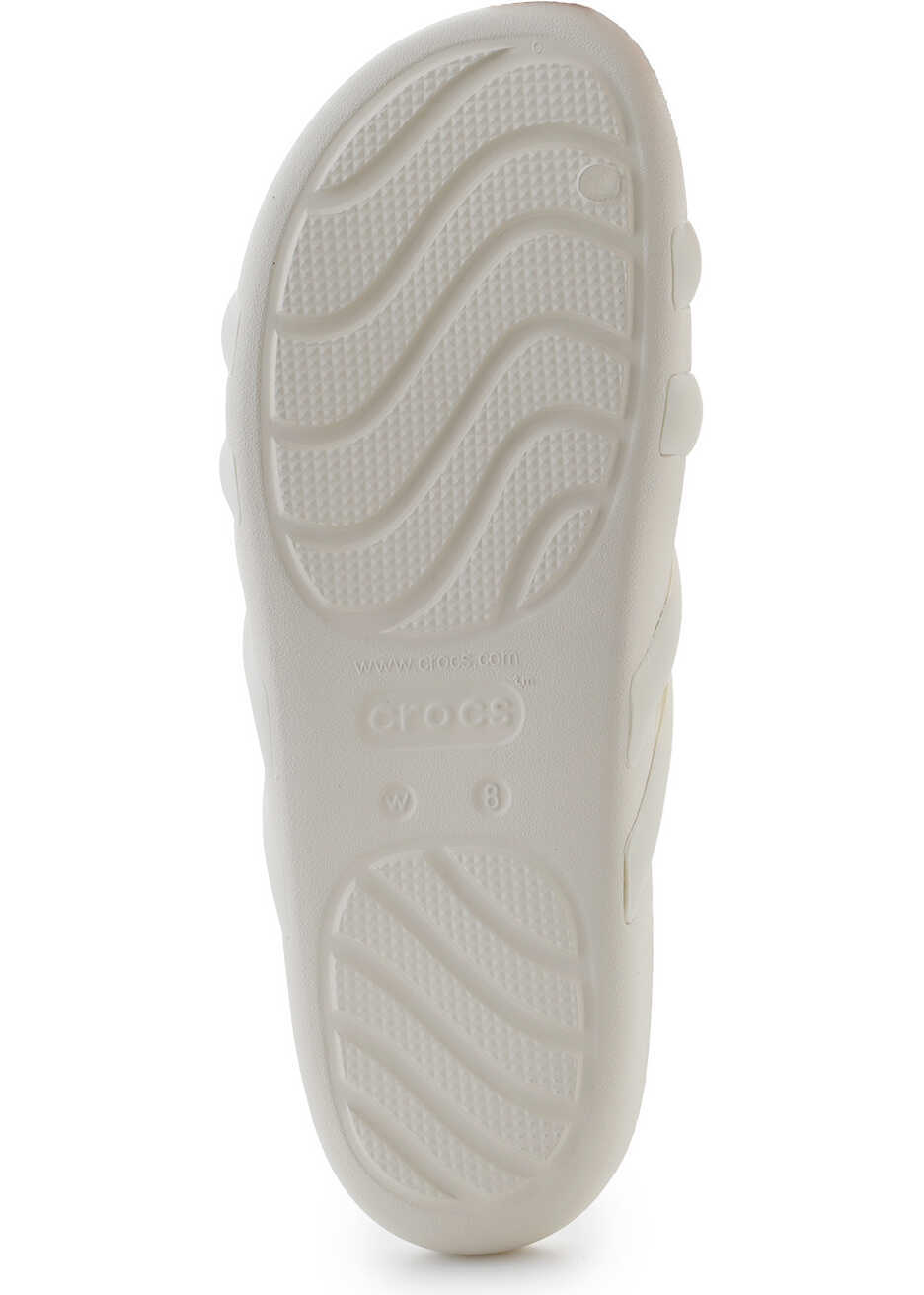 Slapi Crocs Splash Strappy Bone Beige Femei (BM 18100084) 7