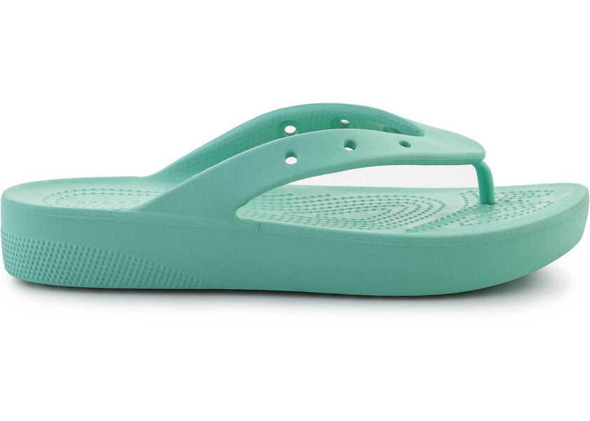 Slapi Crocs Classic Platfrom Flip W Oxygen Jade Stone Green Femei (BM 18100165) 6