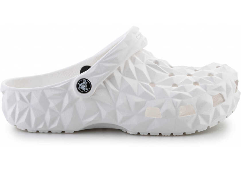 Slapi Crocs Classic Geometric Clog White White Barbati (BM 18100168) 6