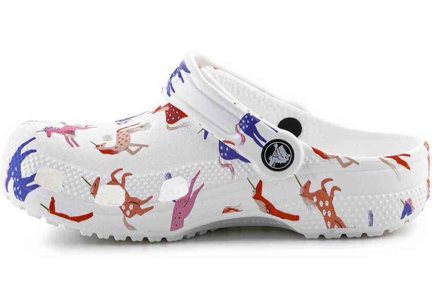 Sandale Crocs Classic Character Print Clog Unicorn White Baieti (BM 18100171) 4