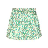 Pantaloni casual Versace Printed Silk Shorts Femei