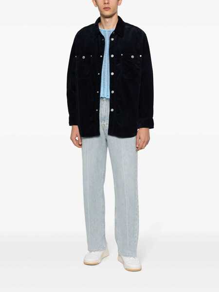Camasi Isabel Marant Isabel Marant Ritchie Wool Overshirt BLUE Barbati (BM 18101640) 2