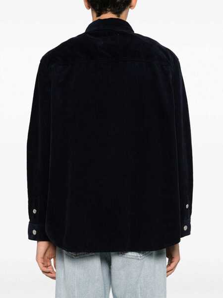 Camasi Isabel Marant Isabel Marant Ritchie Wool Overshirt BLUE Barbati (BM 18101640) 4