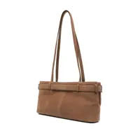 Genti OSOI Dama - Genti de umar OSOI Brocle Brown Shoulder Bag With Belt And Pendant Key Details In Hammered Leather Woman BROWN Femei (BM 18101970) - B-mall.ro
