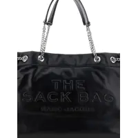 Genti de umar Marc Jacobs Dama - Genti de umar Marc Jacobs The Sack Bag Black Shoulder Bag With Logo Embossed On The Front In Leather Woman Black Femei (BM 18102057) - B-mall.ro