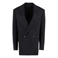 Sacouri Bottega Veneta Double-Breasted Wool Blazer Femei