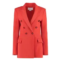 Sacouri Genny Double-Breasted Wool Blazer Femei