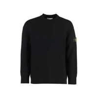 Pulovere Stone Island Wool-Blend Crew-Neck Sweater Barbati