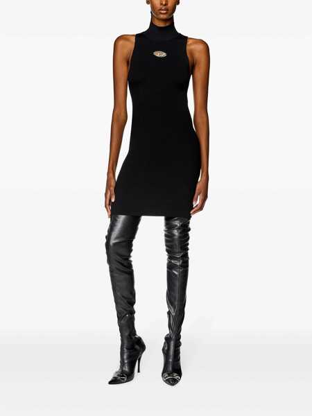 Rochii Diesel Diesel M-Onervax Knitted Turtleneck Dress Black Femei (BM 18104304) 2