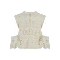 Topuri Chloé Crochet Knit Top Femei