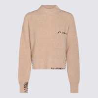 Pulovere Marni Light Pink Wool Knitwear Femei