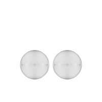 Bijuterii 'Luna' Metallic Earings With Rear Butterfly Clasp Closure And Circular Design In Silver Plated Bronze Woman Femei