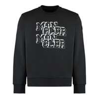 Pulovere Moncler Logo Detail Cotton Sweatshirt Barbati