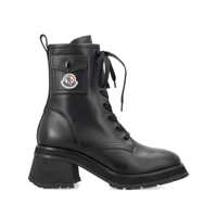 Bocanci Moncler Gigi Lace-Up Leather Ankle Boots Femei