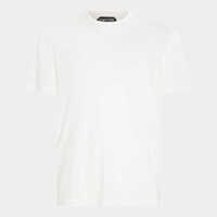Tricouri Polo Tom Ford White Cotton T-Shirt Barbati