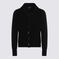 Pulovere Tom Ford Black Wool Knitwear Barbati