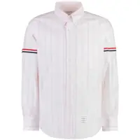Camasi Thom Browne Striped Cotton Shirt Barbati