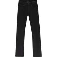 Blugi Black Jeans With Flare Leg And Logo Patch On The Rear In Denim Man Barbati