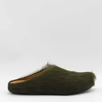 Mocasini Marni Green Leather Flats Barbati