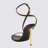 Pantofi cu toc Tom Ford Dama - Pantofi cu toc Tom Ford Tom Ford Black Leather Padlock Sandals Black Femei (BM 18109482) - B-mall.ro