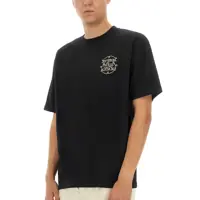 Tricouri DRÔLE DE MONSIEUR pentru Barbati - Tricouri DRLE DE MONSIEUR Cotton T-Shirt BLACK Barbati (BM 18109864) - B-mall.ro