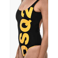 Imbracaminte Dama pagina 415 - Costume de baie intregi DSQUARED2 Nylon One Piece Swimsuit With Side Contrasting Monogram Black Femei (BM 18109909) - B-mall.ro