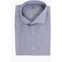 Camasi casual Cc Collection Hairline Patterned Linen Blend Shirt Barbati