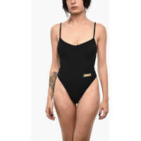Costume de baie intregi Wave Motif One Piece Swimsuit Femei