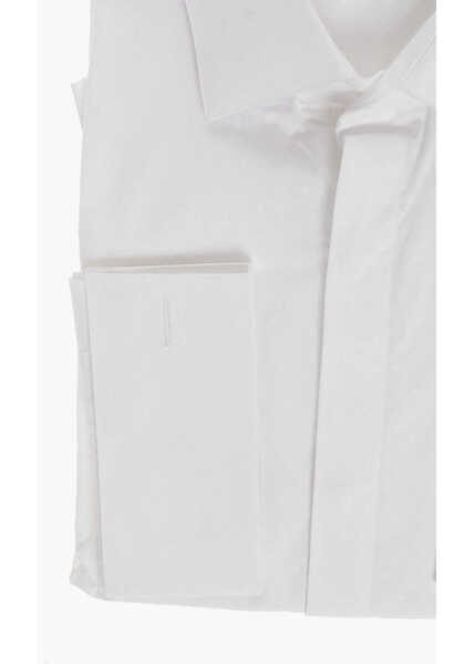 Camasi casual CORNELIANI Cc Collection Jacquard Cotton Shirt White Barbati (BM 18109957) 3