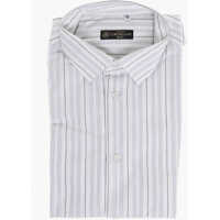 Camasi casual Cotton Shirt With Balanced Stripe Motif Barbati