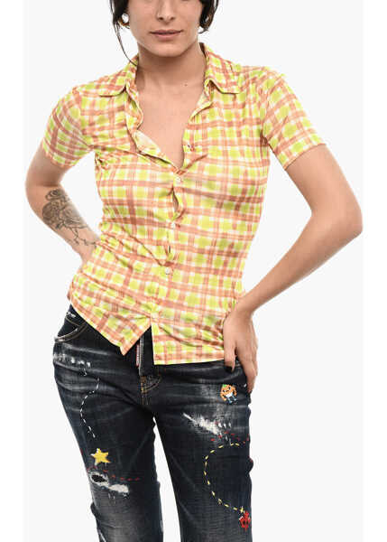 Camasi casual DSQUARED2 Slim Fit Checked Casual Shirt Multicolor Femei (BM 18110053) 1