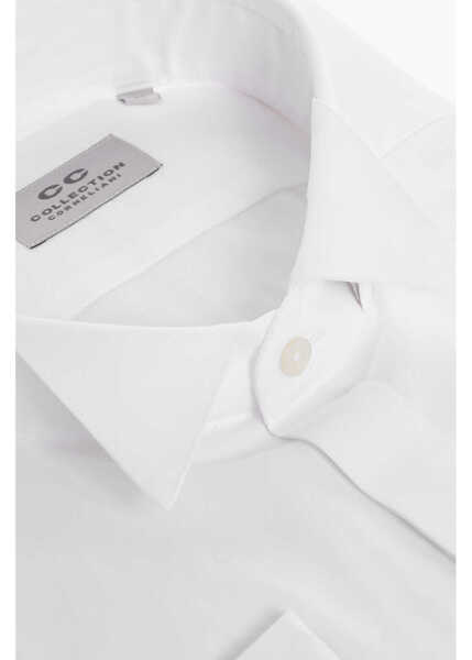 Camasi elegante CORNELIANI Cc Collection Wing-Tip Shirt With Concealed Closure White Barbati (BM 18110110) 2