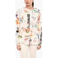 Bluze Printed Sheer Top Femei