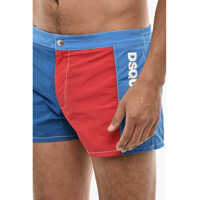 Sorturi de baie DSQUARED2 pentru Barbati - Sorturi de baie DSQUARED2 Two-Tone Swim Shorts With Side Logo Blue Barbati (BM 18110188) - B-mall.ro