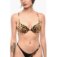 Sutiene Animal-Motif Push Up Bikini Top Femei